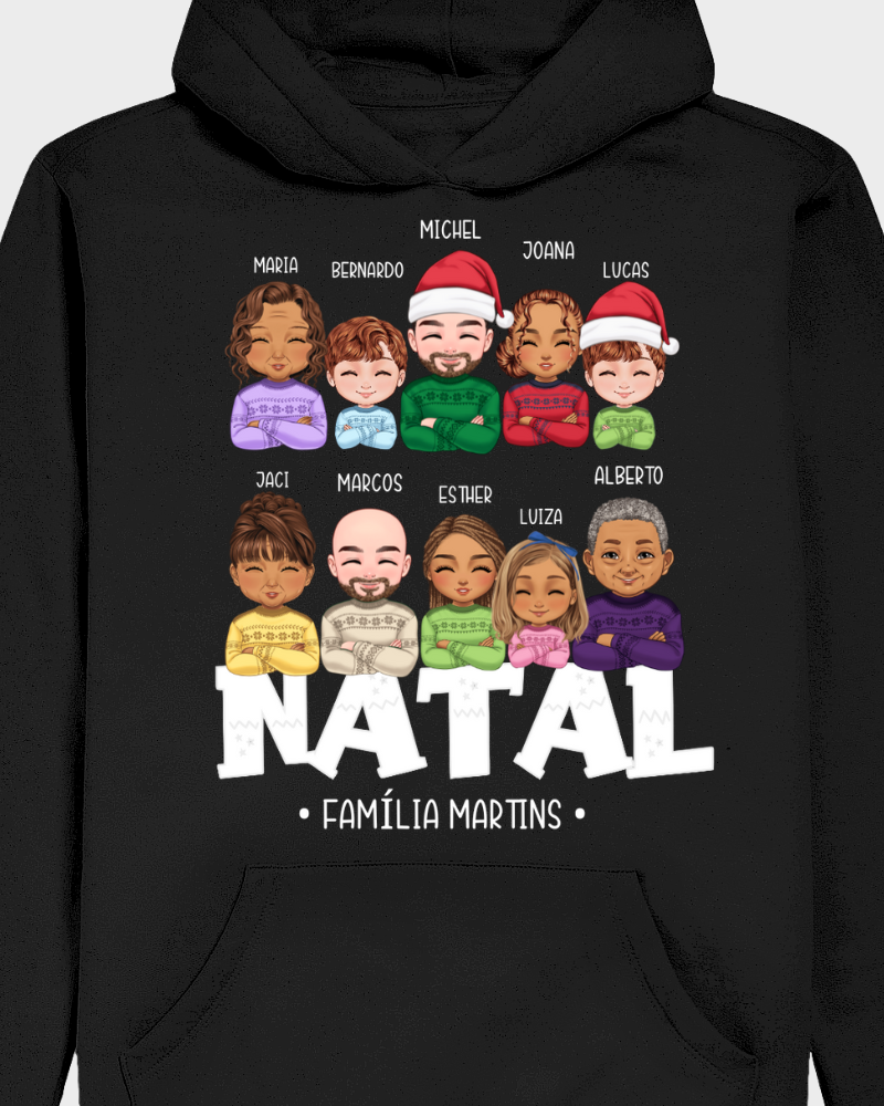 Família Natalina (7-10 Pessoas) - Moletom
