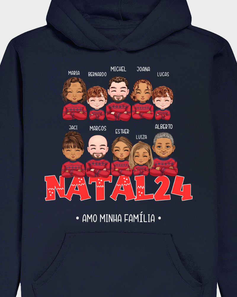 Família Natalina (7-10 Pessoas) - Moletom