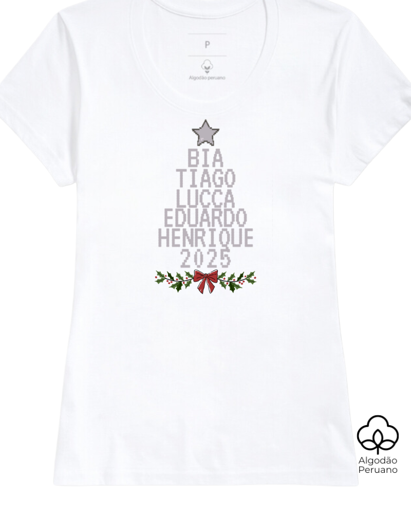 Não existe natal sem vocês - Algodão Peruano