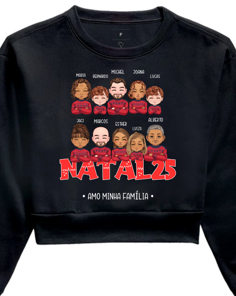 Família Natalina (7-10 Pessoas) - Moletom