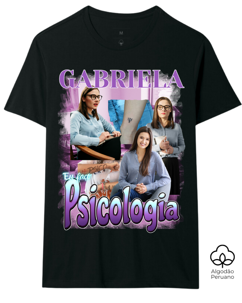 Eu Faço Psicologia - Algodão Peruano