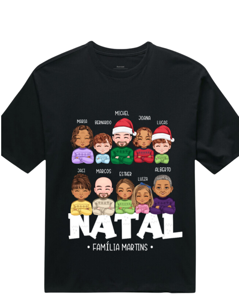 Família Natalina (7-10 Pessoas) - Oversized