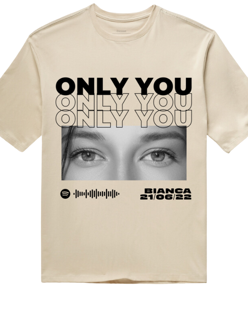 Only You Para Namorados e Casais Presentes para seu Amor - Oversized