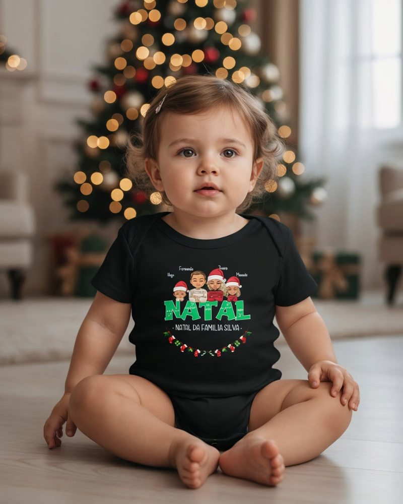 Família Natalina - Algodão Peruano