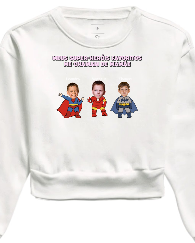 Meus Super-Heróis Favoritos - Moletom