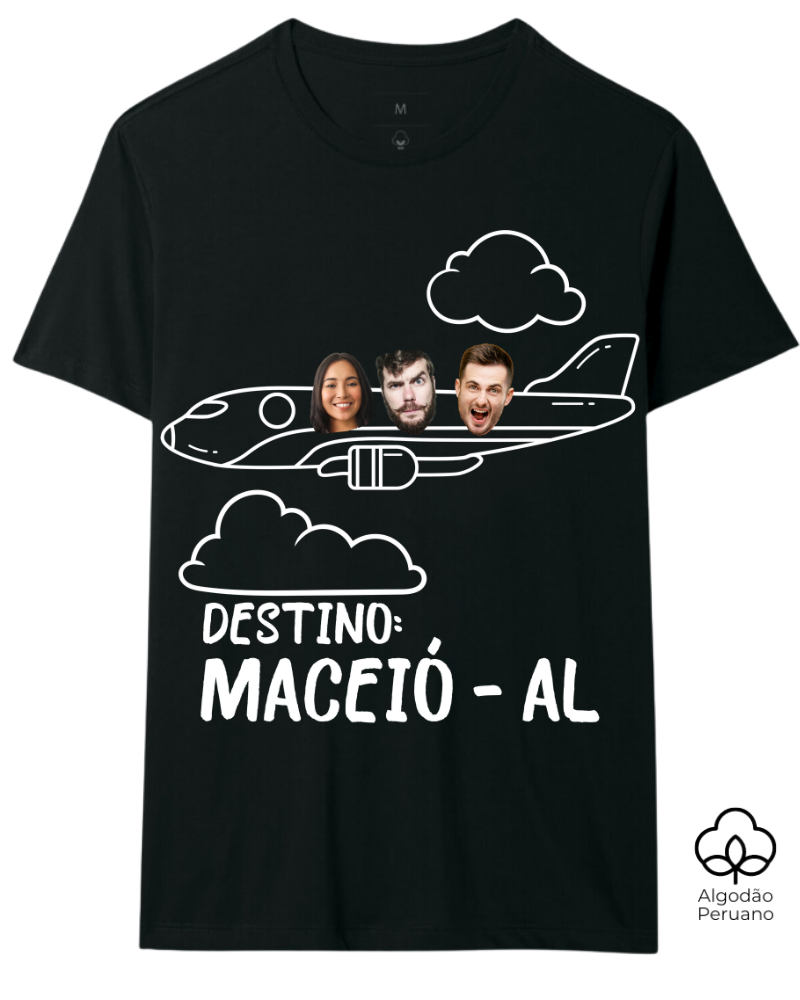 Viagem é Melhor em Grupo - Algodão Peruano