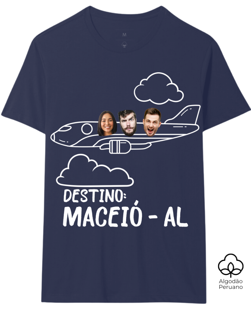Viagem é Melhor em Grupo - Algodão Peruano