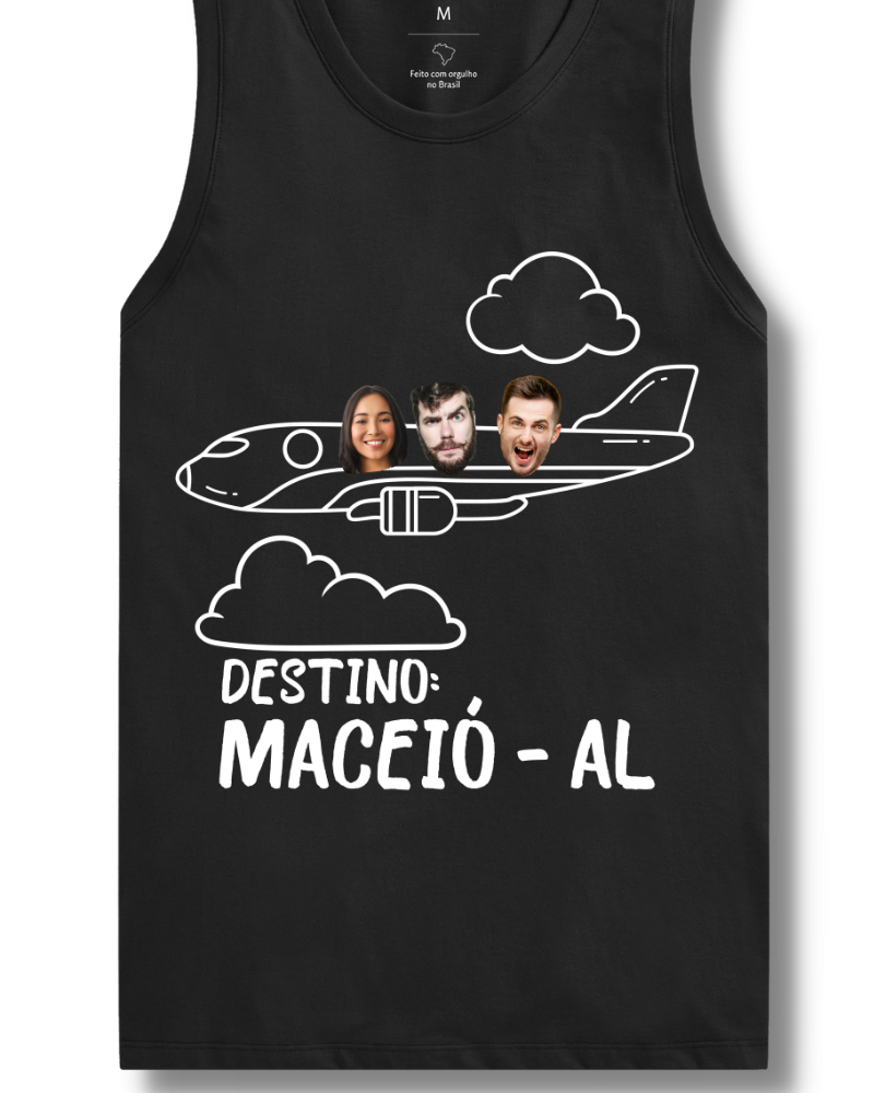 Viagem é Melhor em Grupo - Cropped e Regata
