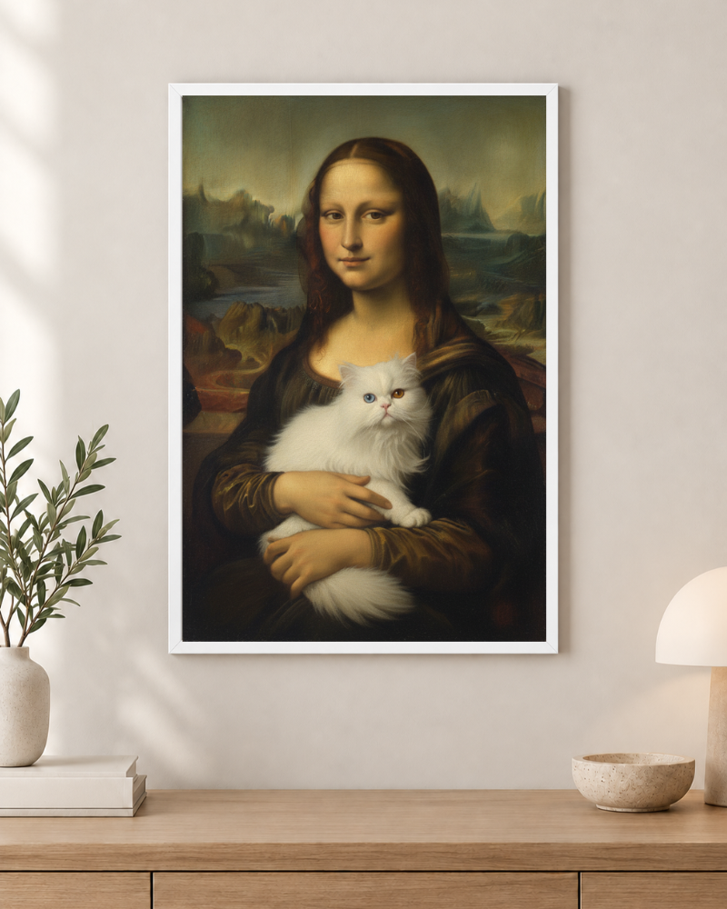 A Musa e o Pet - Quadro