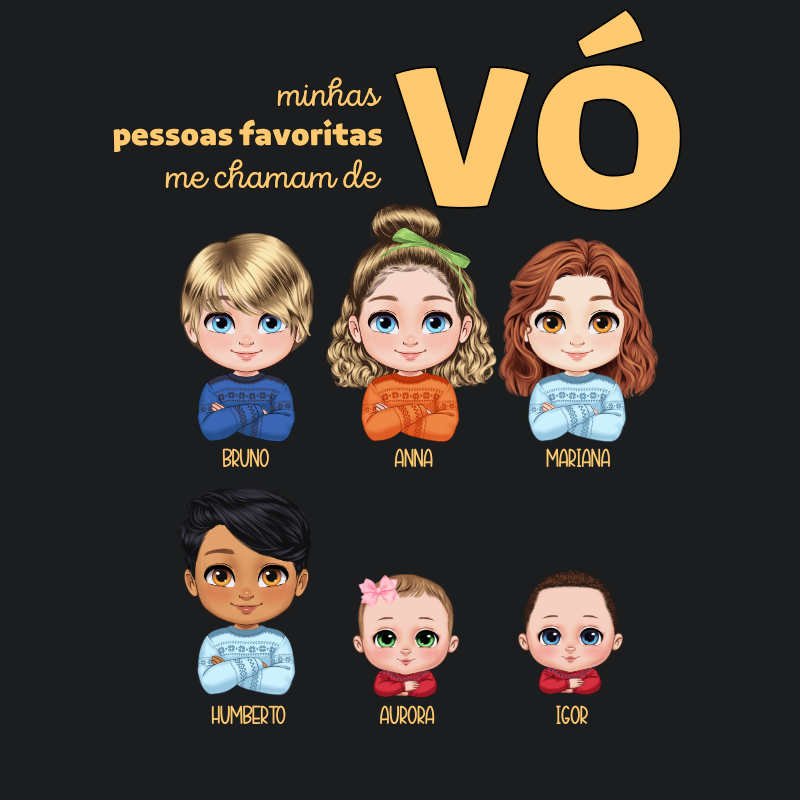 Minhas pessoas favoritas me chamam de Vó - Camiseta