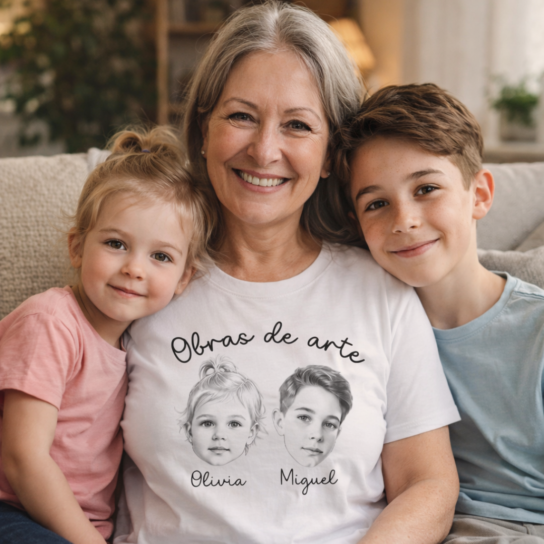 Camiseta Minhas Obras de Arte - Até 4 Pessoas