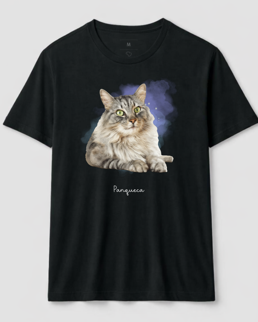 Camiseta Aquarela do Meu Pet