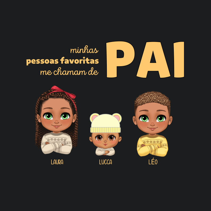 Minhas pessoas favoritas me chamam de Pai - Camiseta