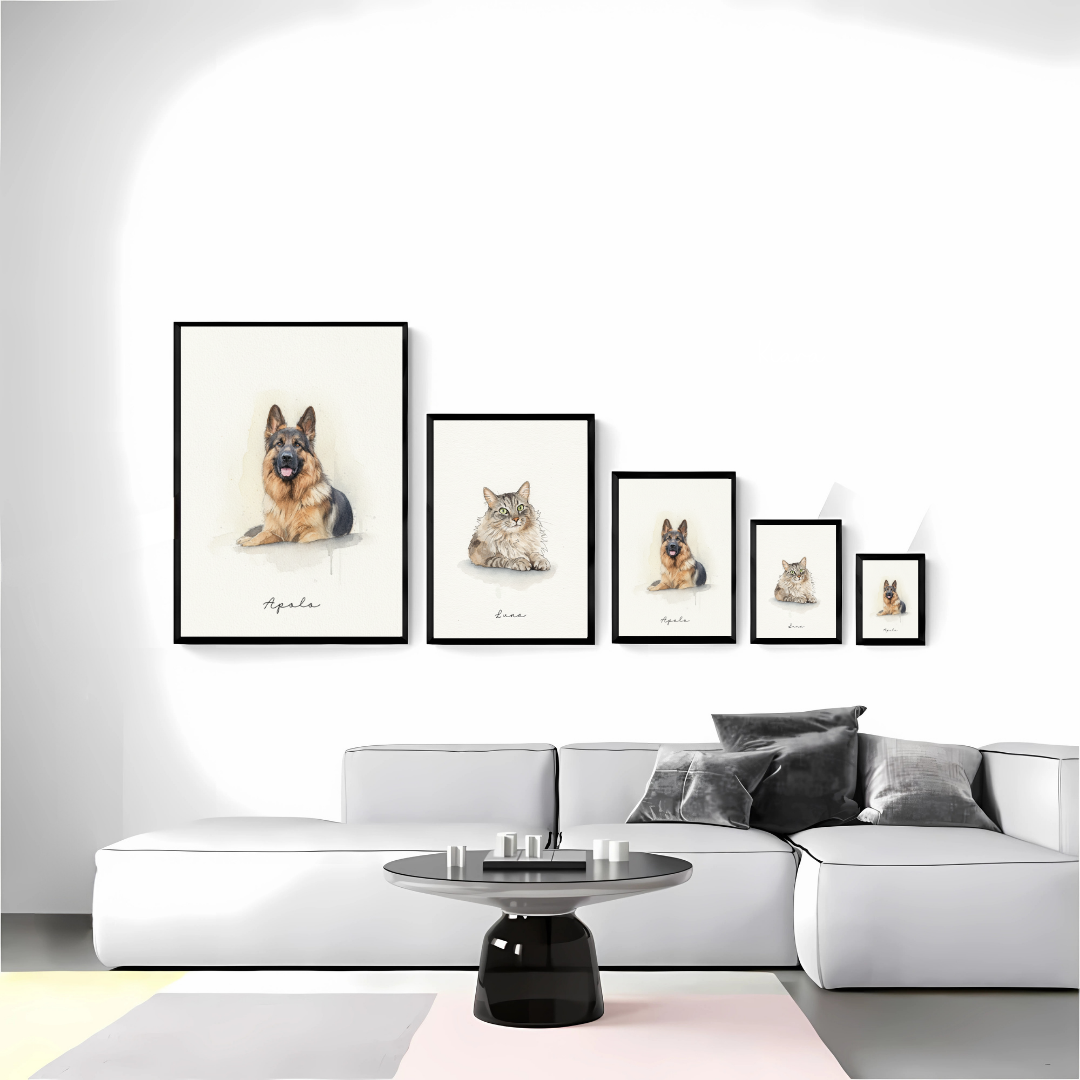 Quadro - Aquarela do Meu Pet