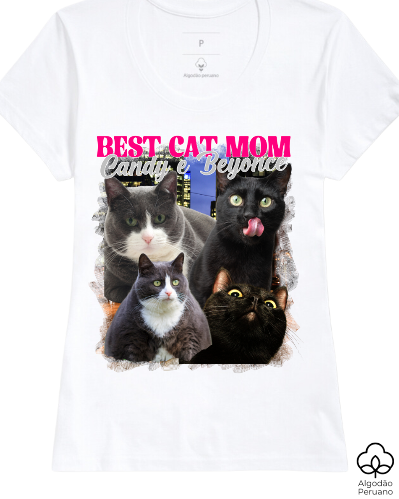 Melhor Mãe de Gato - Algodão Peruano