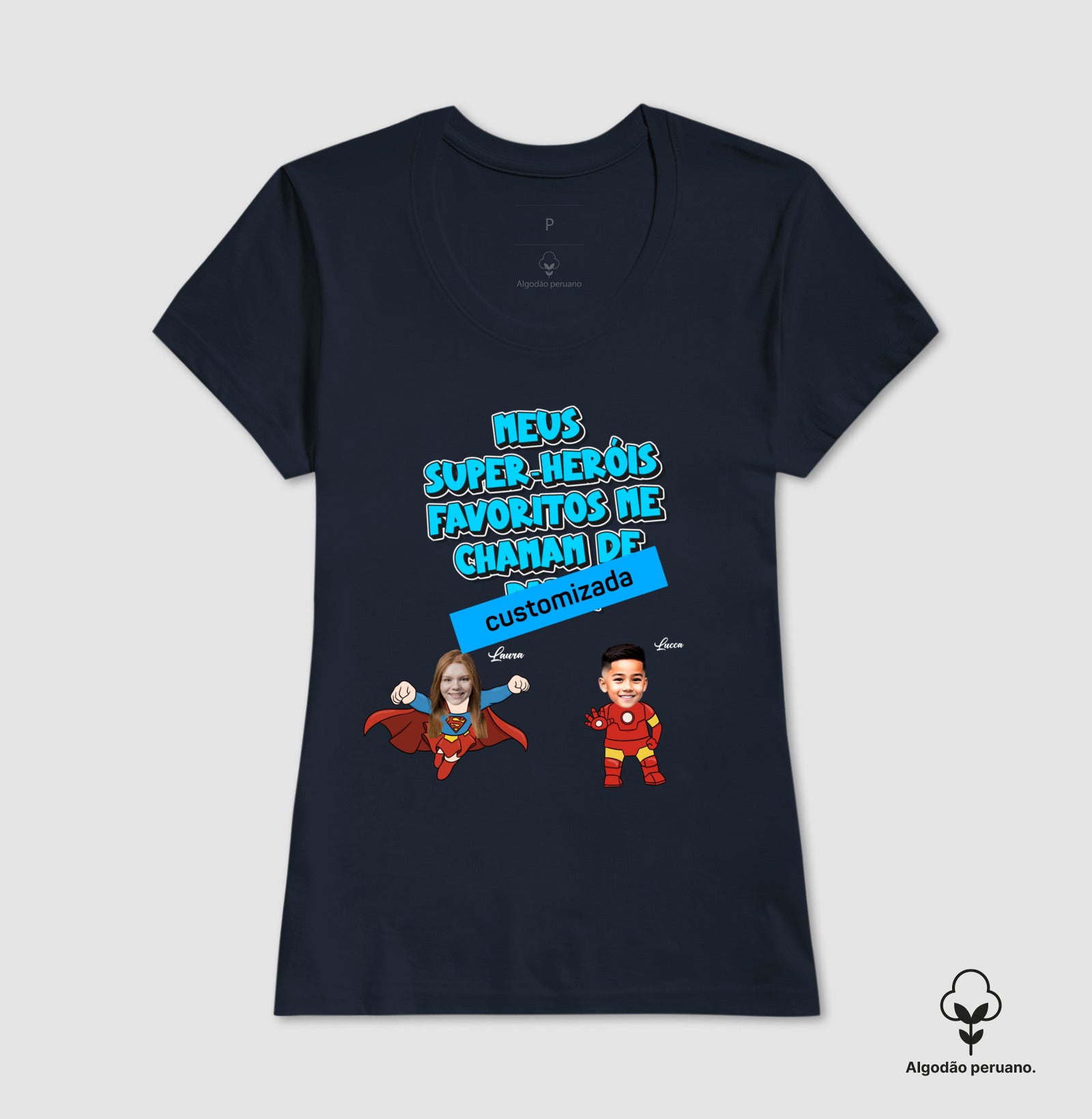 meus heróis favoritos - Algodão Peruano