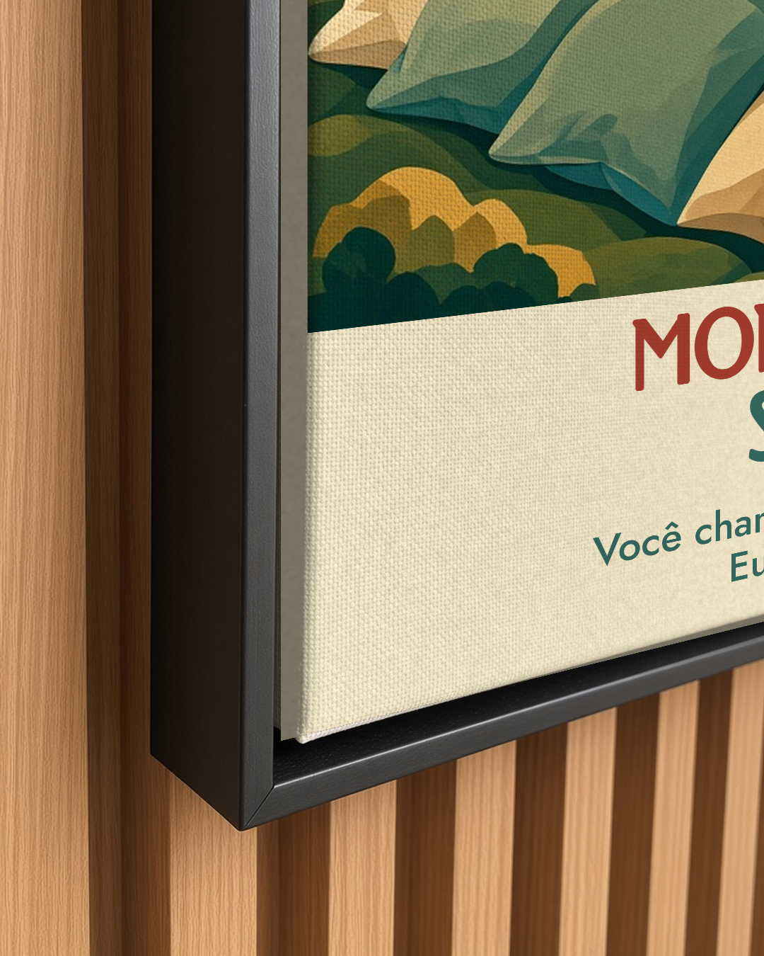 Quadro personalizado Lugares do meu Gato – Montanha da Soneca em canvas (tela sem vidro) – mockup 1