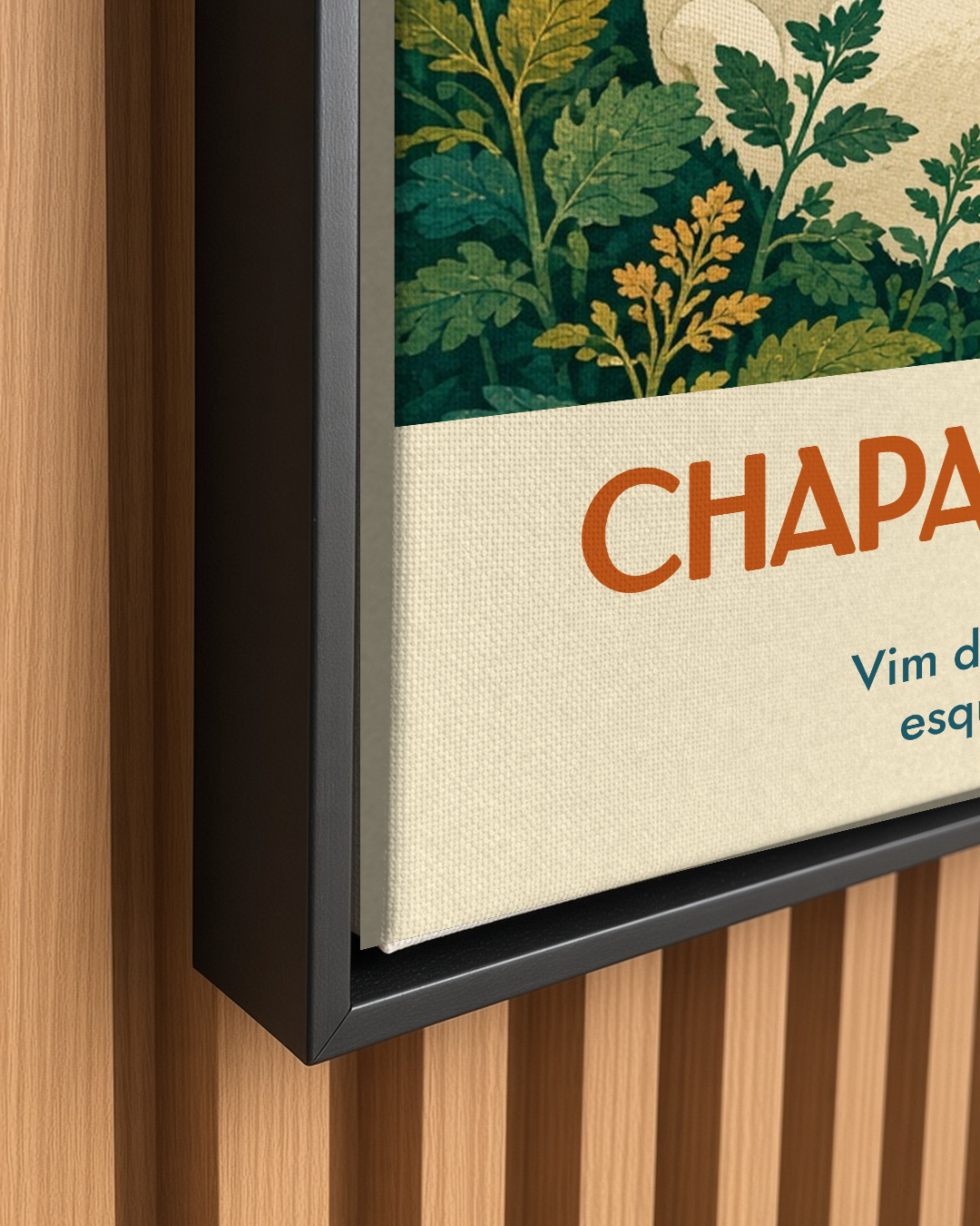 Quadro personalizado Lugares do meu Gato – Chapada da Brisa em canvas (tela sem vidro) – mockup 1