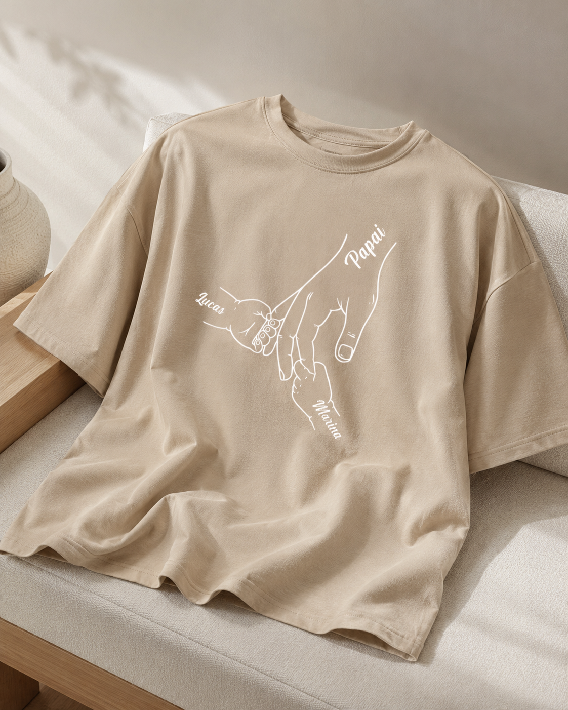 De mãos dadas sempre protegerei você - Oversized