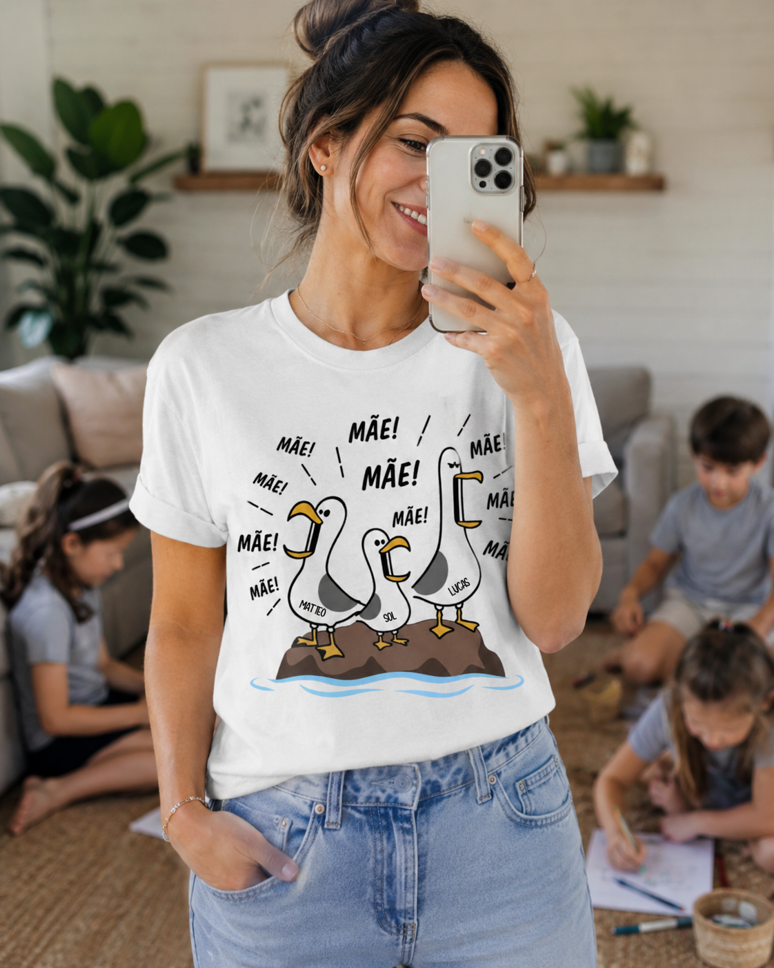 Camiseta Mãe Mãe Mãe