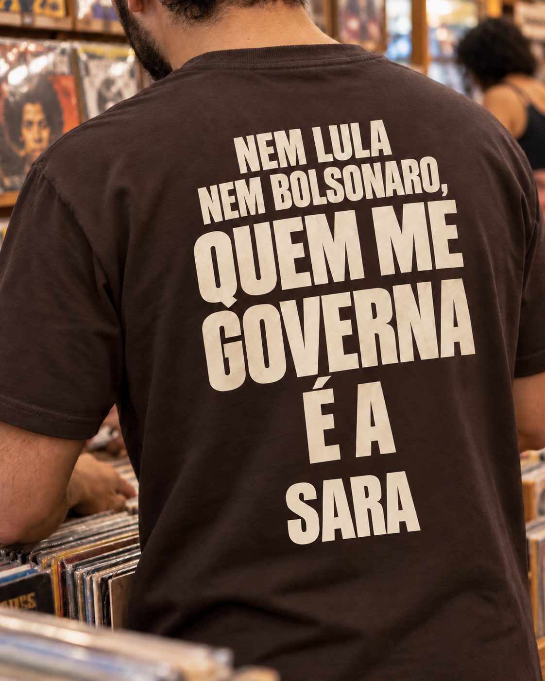 Nem Lula Nem Bolsonaro - Camiseta 04 (Estampa nas Costas)