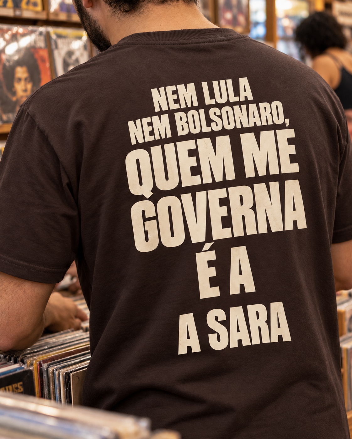 Nem Lula Nem Bolsonaro - Camiseta 04 (Estampa nas Costas)