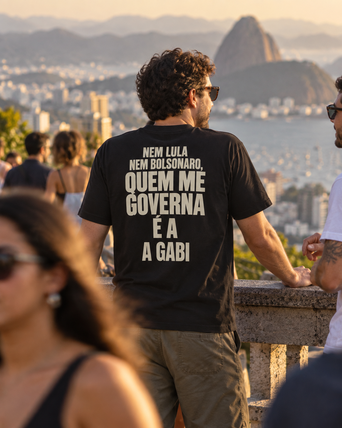 Nem Lula Nem Bolsonaro - Camiseta 04 (Estampa nas Costas)