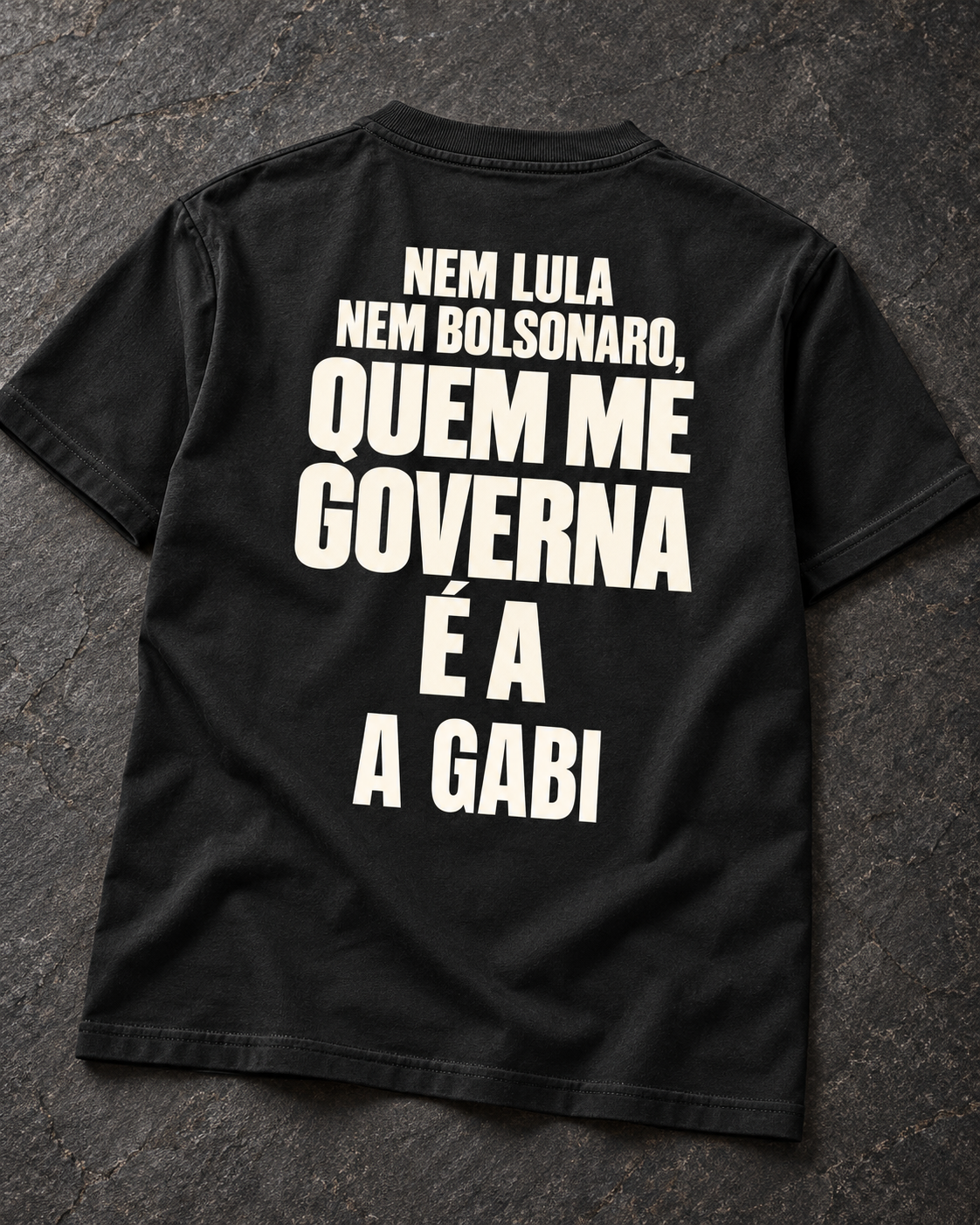 Nem Lula Nem Bolsonaro - Camiseta 04 (Estampa nas Costas)