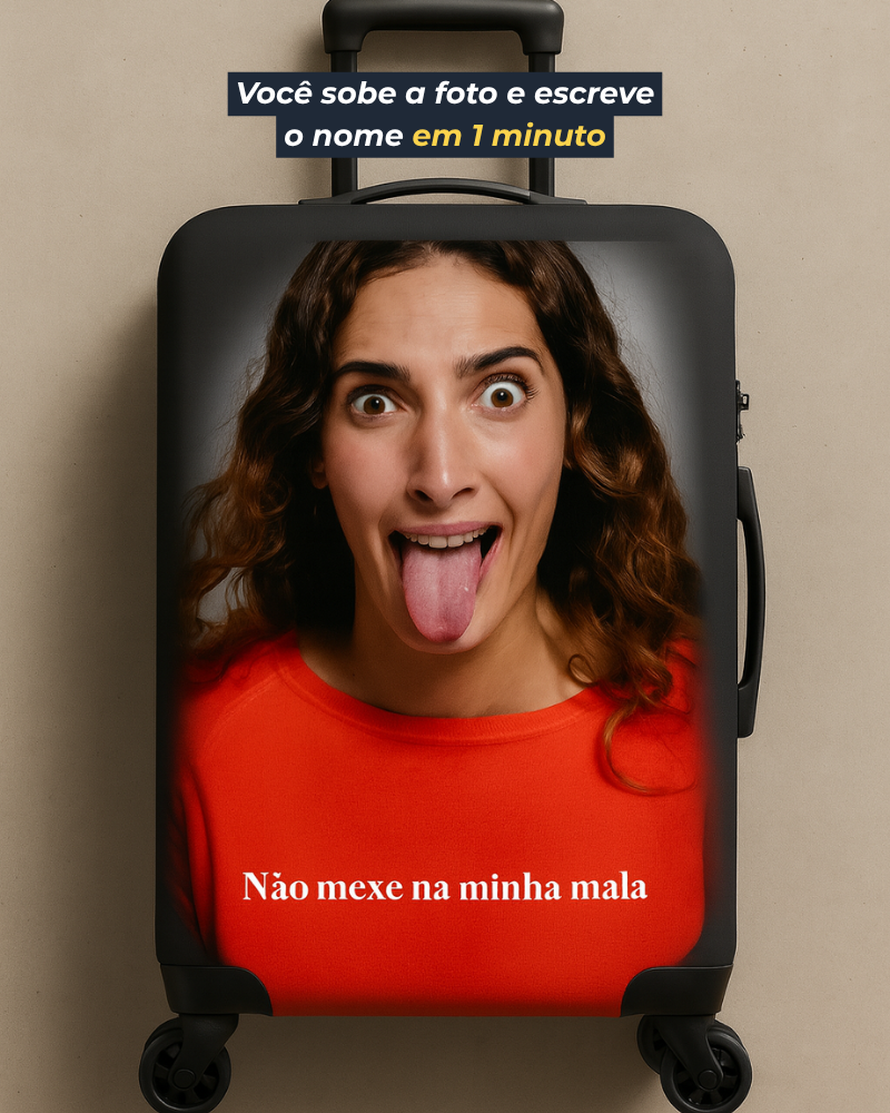 Comic Bag Sua Foto - Capa de Mala