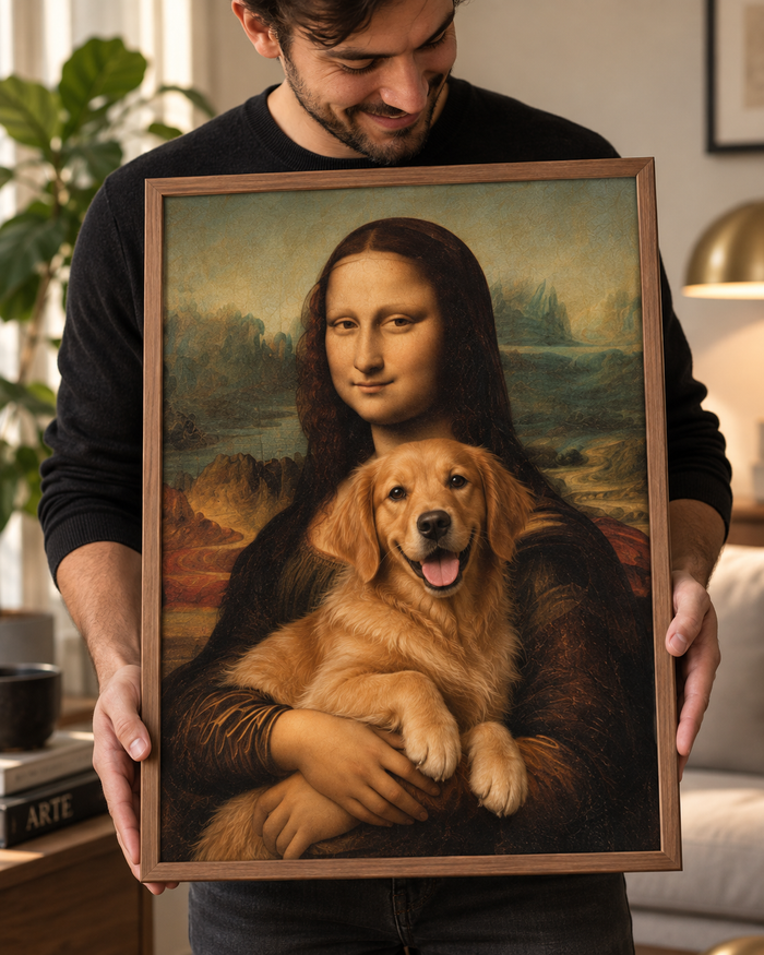 A Musa e o Pet - Quadro