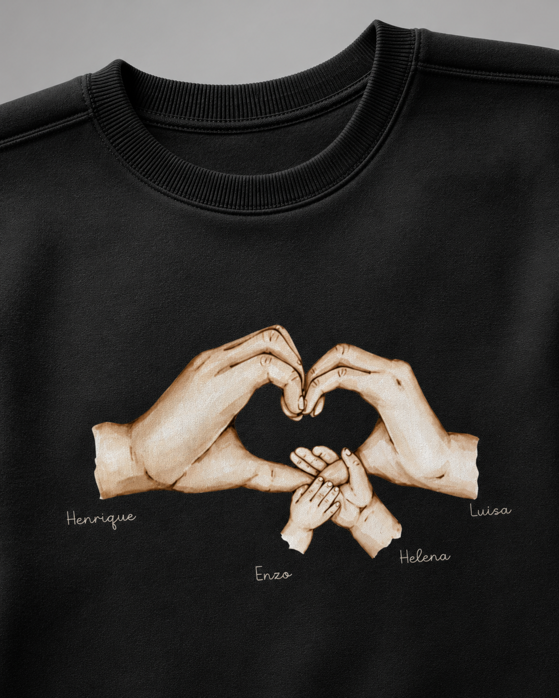 De mãos dadas estaremos juntos para sempre - Moletom