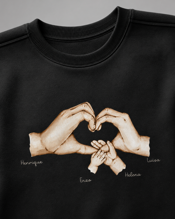 De mãos dadas estaremos juntos para sempre - Moletom