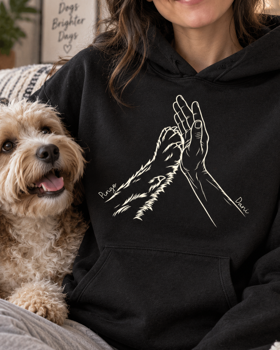Nossa conexão - Mão e Pata - Hoodie