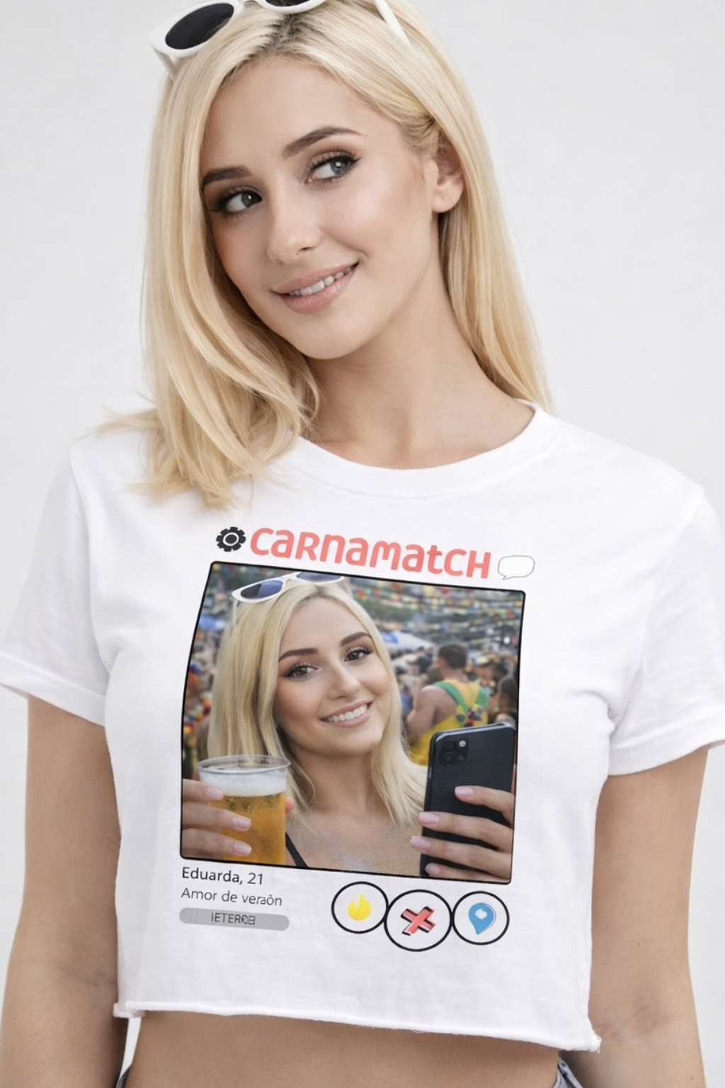 Tinder Carnaval - Cropped e Regata