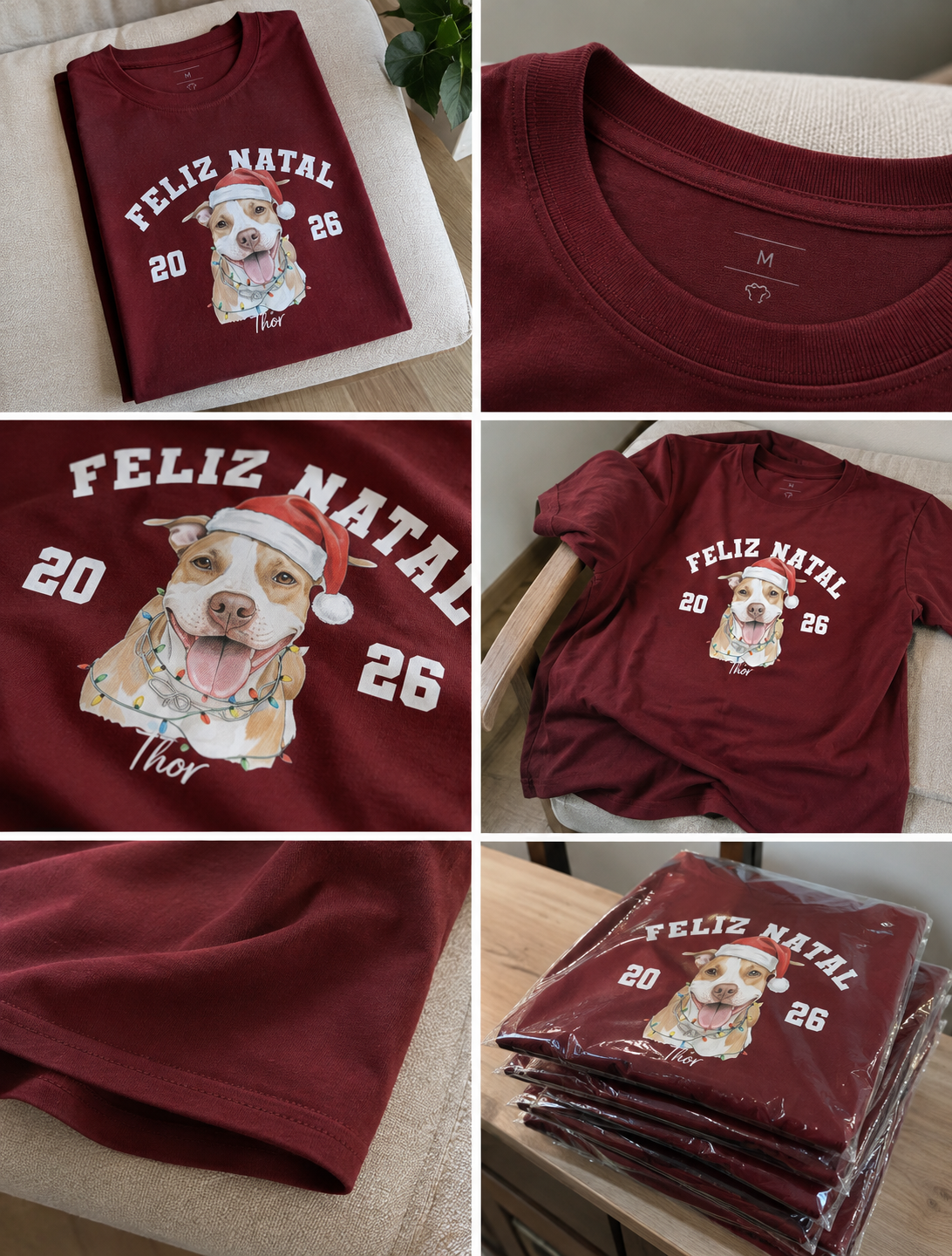 Camiseta Natal Pet