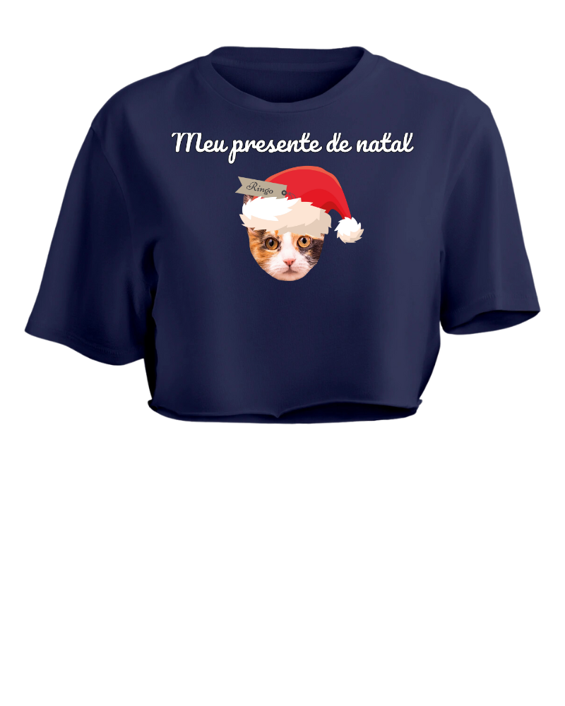 Meu Pet de Natal - Cropped e Regata