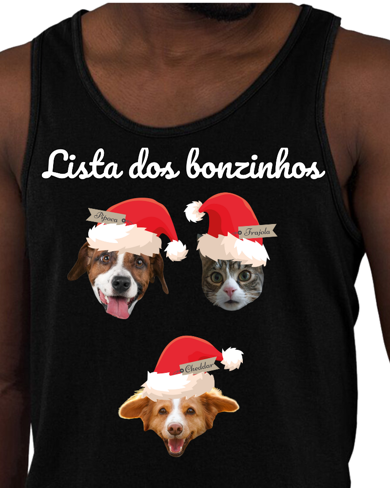 Meu Pet de Natal - Cropped e Regata