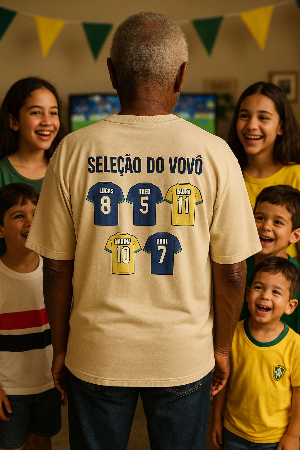 Time do Vovô - Oversized Slim (Frente e Costas)