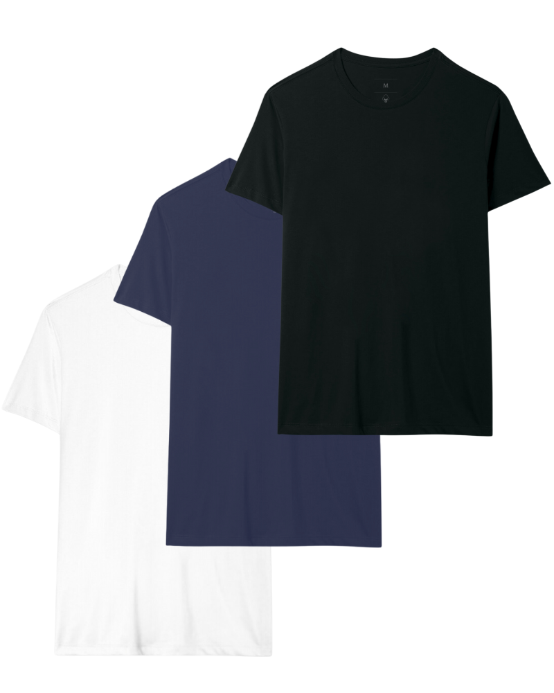 Kit 5 Camisetas Lisas
