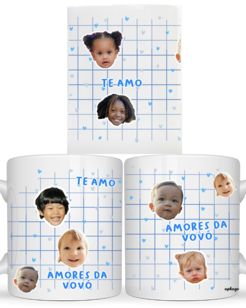 Caneca Rostinhos