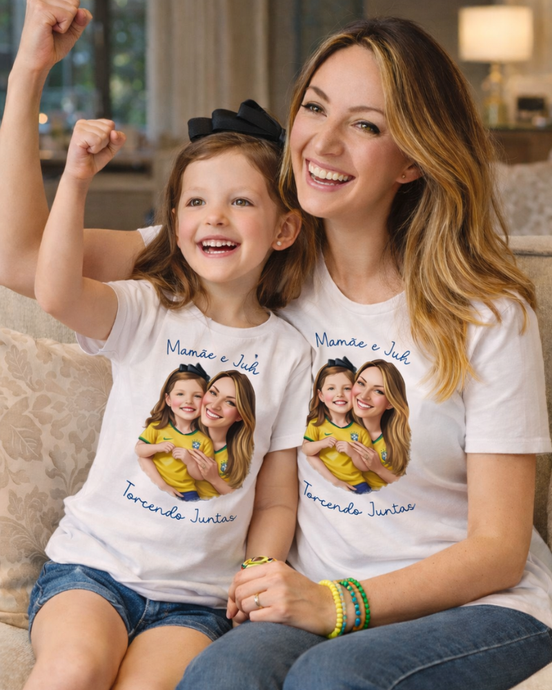 Torcendo juntos - Camiseta mini