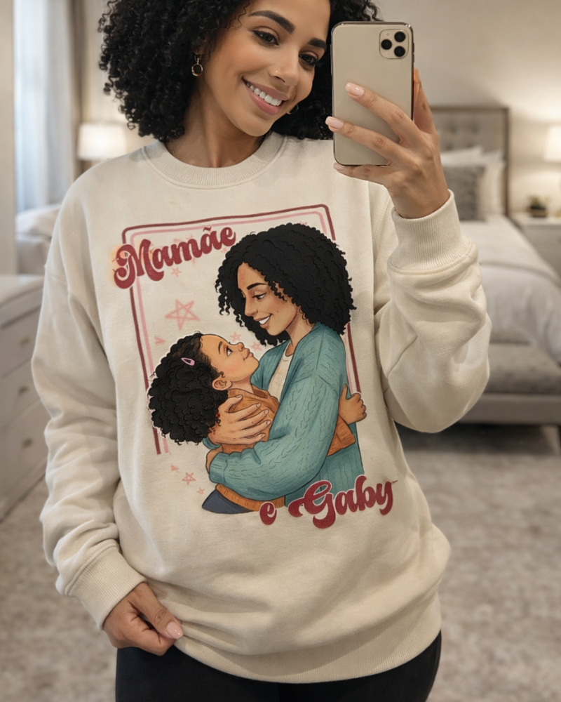 Mamãe amor ilustrado - Moletom