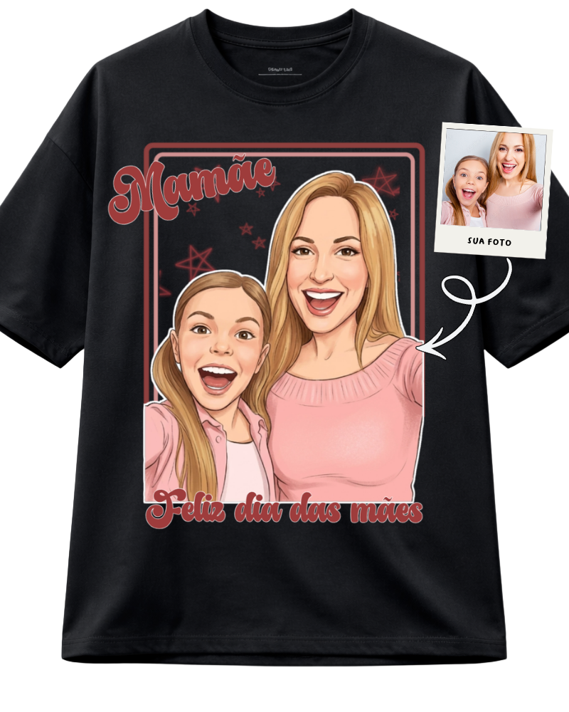 Mamãe amor ilustrado - Oversized