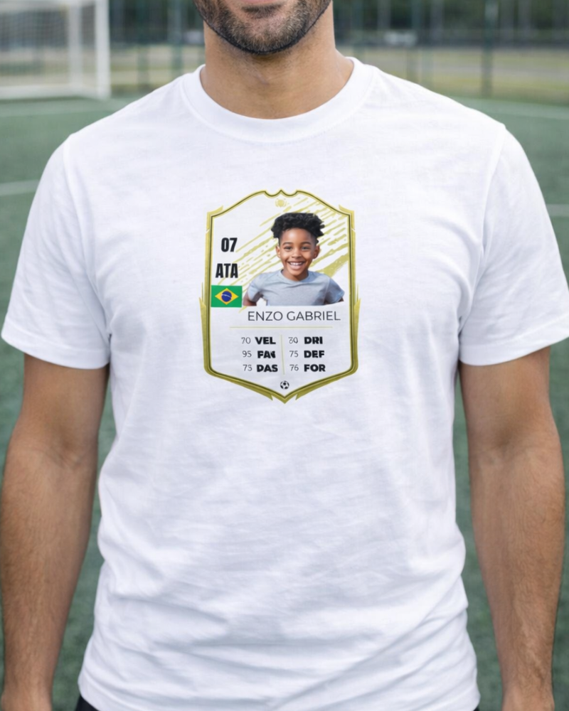 Camiseta Card Icons Legend - Copa do Mundo 2026 - Algodão Peruano