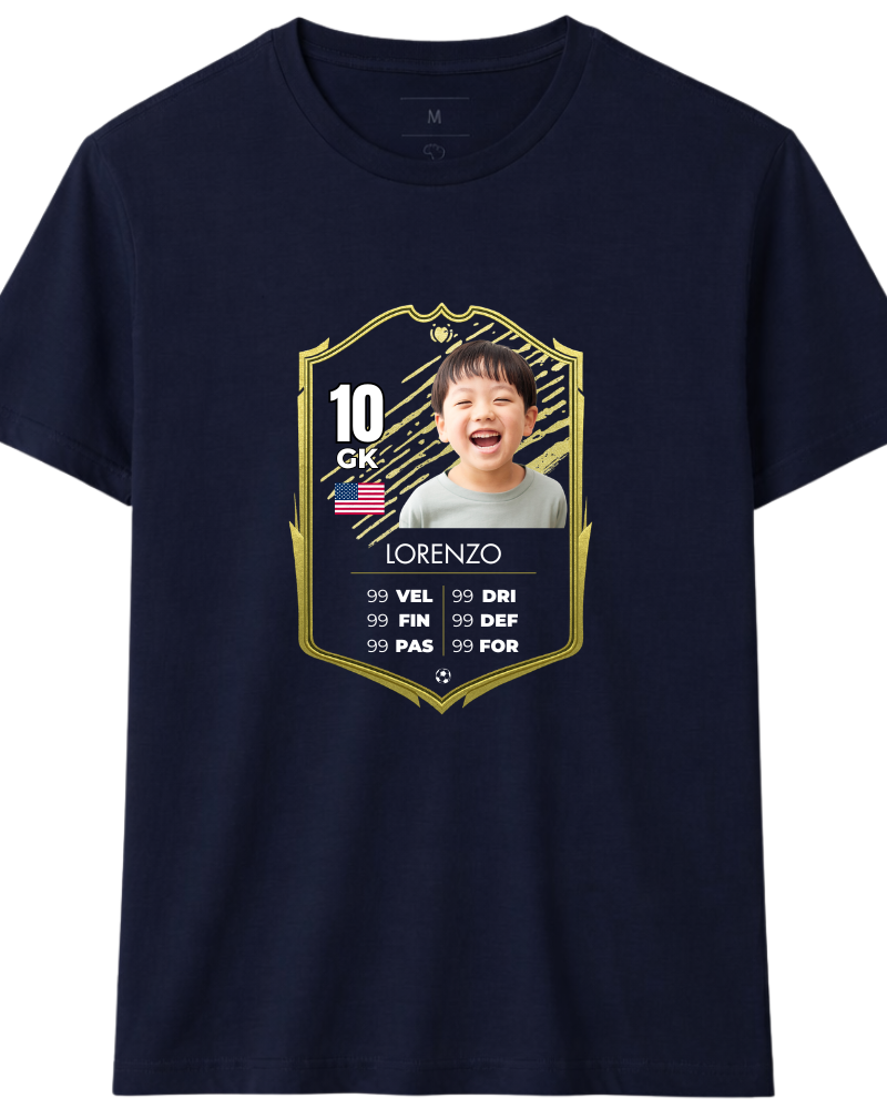 Camiseta Card Icons Legend - Copa do Mundo 2026 - Algodão Peruano