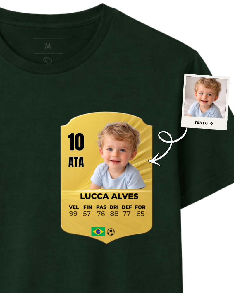 Camiseta Gold Rare Card - Copa do Mundo 2026