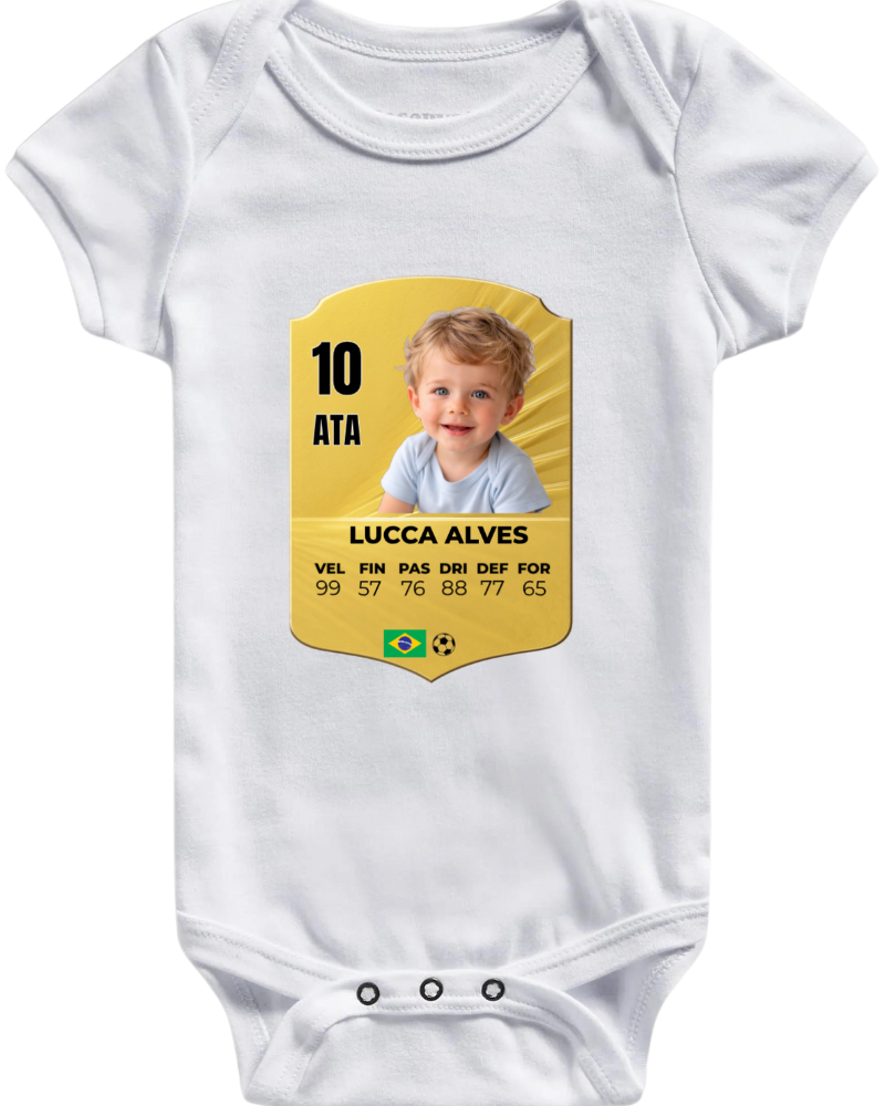 Camiseta Gold Rare Card - Copa do Mundo 2026 - Infantil