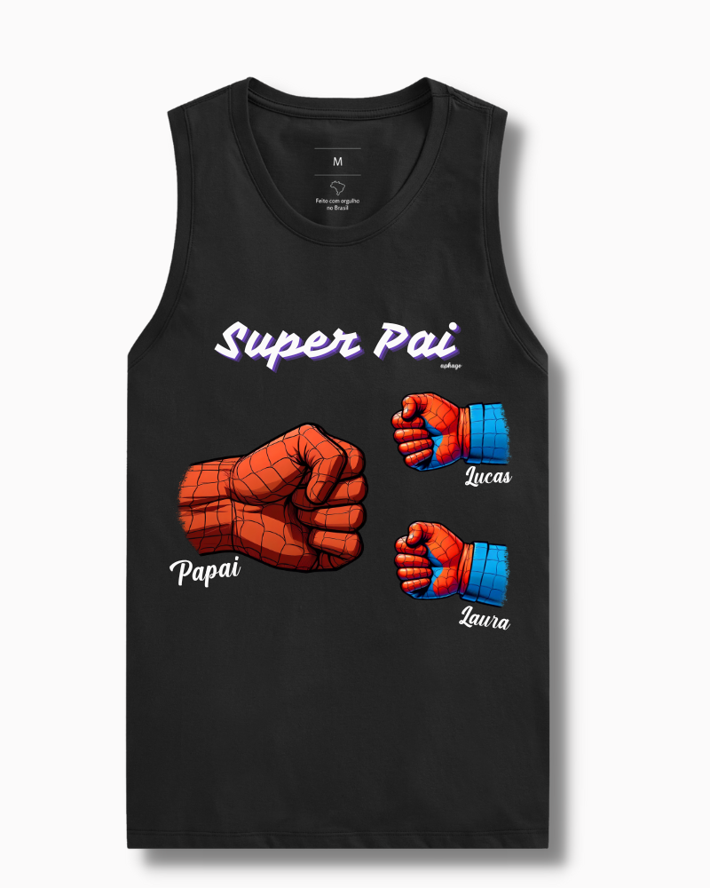 Meu pai, meu herói - Cropped e Regata