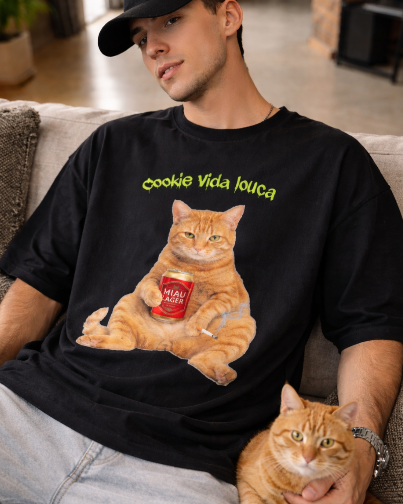 Meu gato vida louca - Oversized