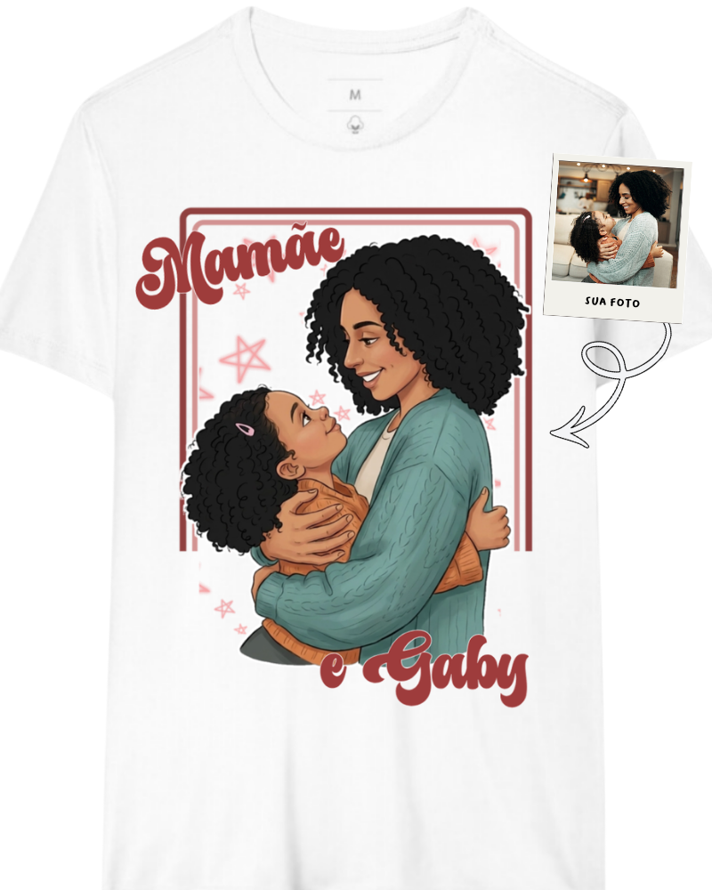 Mamãe amor ilustrado - Algodão Peruano